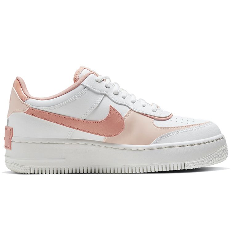 Nike Air Force 1 Shadow Washed Coral Women Sneakers White Summit-White Pink-Quartz CJ1641-101