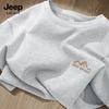 JEEP SPIRIT Men's 2025 Round Neck Loose Fit Sweatshirt