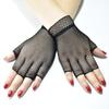 Women Men Fishing Net Stretch Half-finger Gloves Lace Mittens Short Gloves Mesh Fishnet Gloves