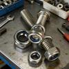M4/M5 stainless steel hex bolts and nylon insert nuts set, 270 pieces per box, available in 16mm, 20mm, and 25mm sizes.