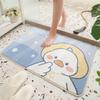 Коврик для ванной комнаты с противоскользящим покрытием, впитывающий воду, коврик для ног в виде мультяшного животного, противоскользящий коврик для унитаза, ковер для ванной комнаты