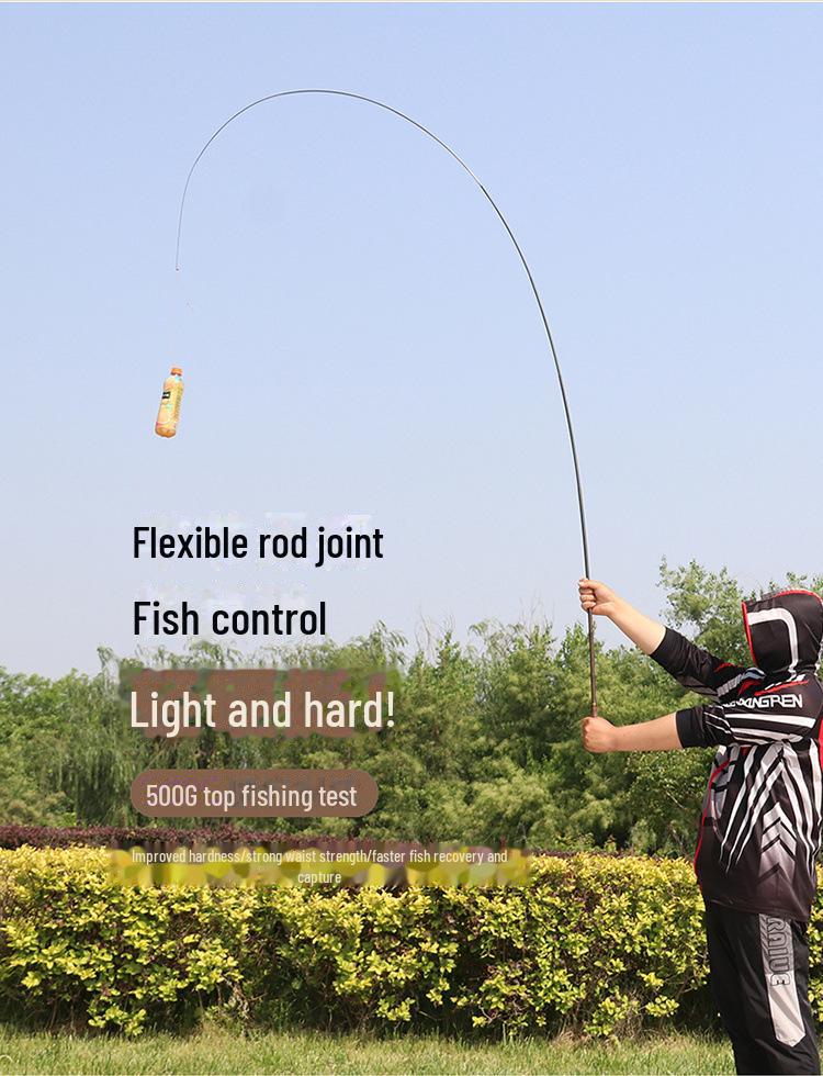 2024 Высокоуглеродистое сверхлегкое 28/19-тонное ручное удилище для ловли карпа - сверхпрочное для ловли карпа