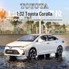 1:32 Toyota Corolla Металлическая модель автомобиля со звуком и светом - Инерционная игрушка из сплава для мальчиков