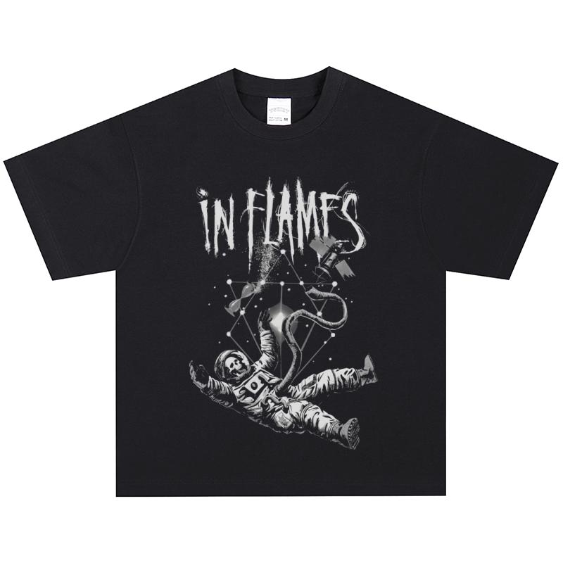 Футболка In Flames, Мягкая ткань, Повседневная