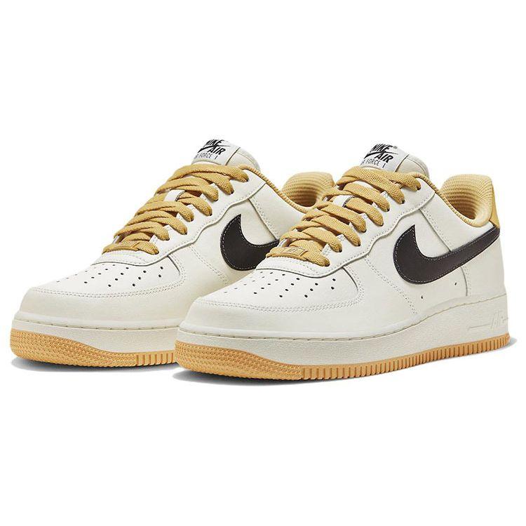 Nike Air Force 1 07 Classic Low Top Sneakers Unisex Sneakers White Yellow Black FD9063-101