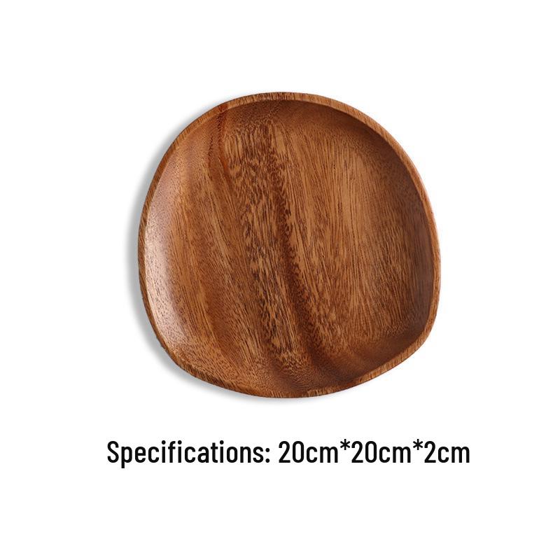 Универсальный поднос из японского ореха – Идеально подходит для подачи чая, фруктов или пиццы в отелях