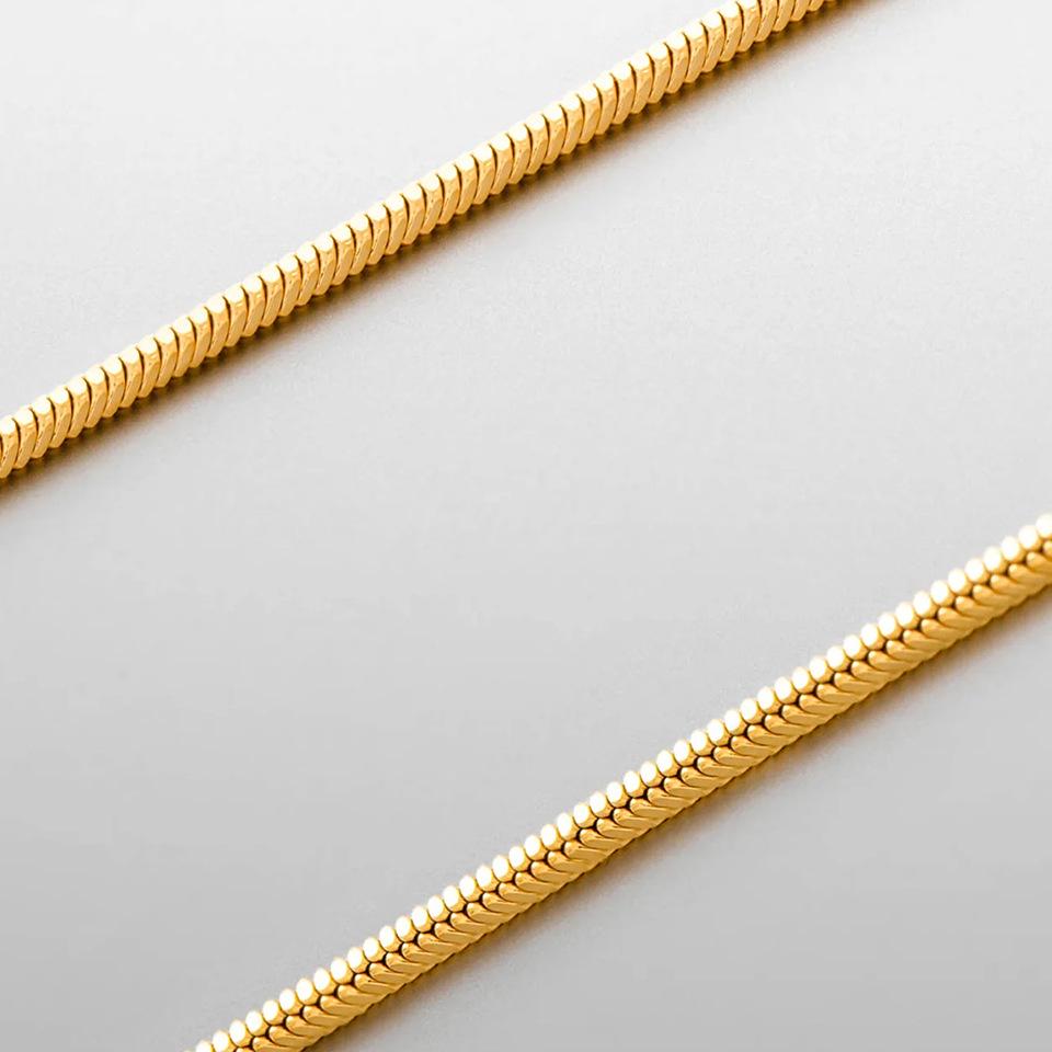 Ожерелье-цепочка квадратного плетения «Кость змеи» Святого Делана - Мужской корейский стиль, модное и простое с холодной, высокочувствительной индивидуальностью