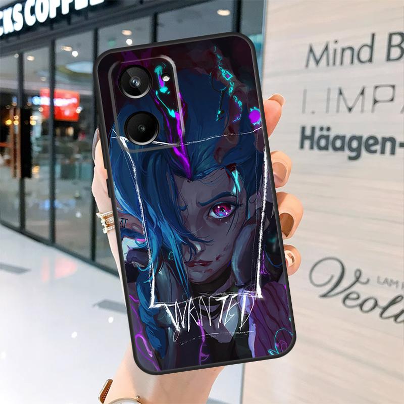 Чехол для телефона Realme C30 C11 C15 C21Y C25 C33 C35 C55 GT Neo 3T 2T 5 3 8 9 10 11 Pro Plus с изображением Arcane Jinx Vi