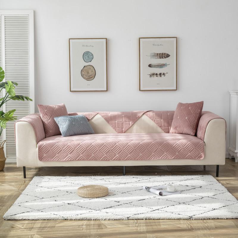 Winter Plush Sofa Cover Non-slip Modern Slipcover Couch Seat Cushion Sofa Towel Sofa Covers For Living Room Home Decor