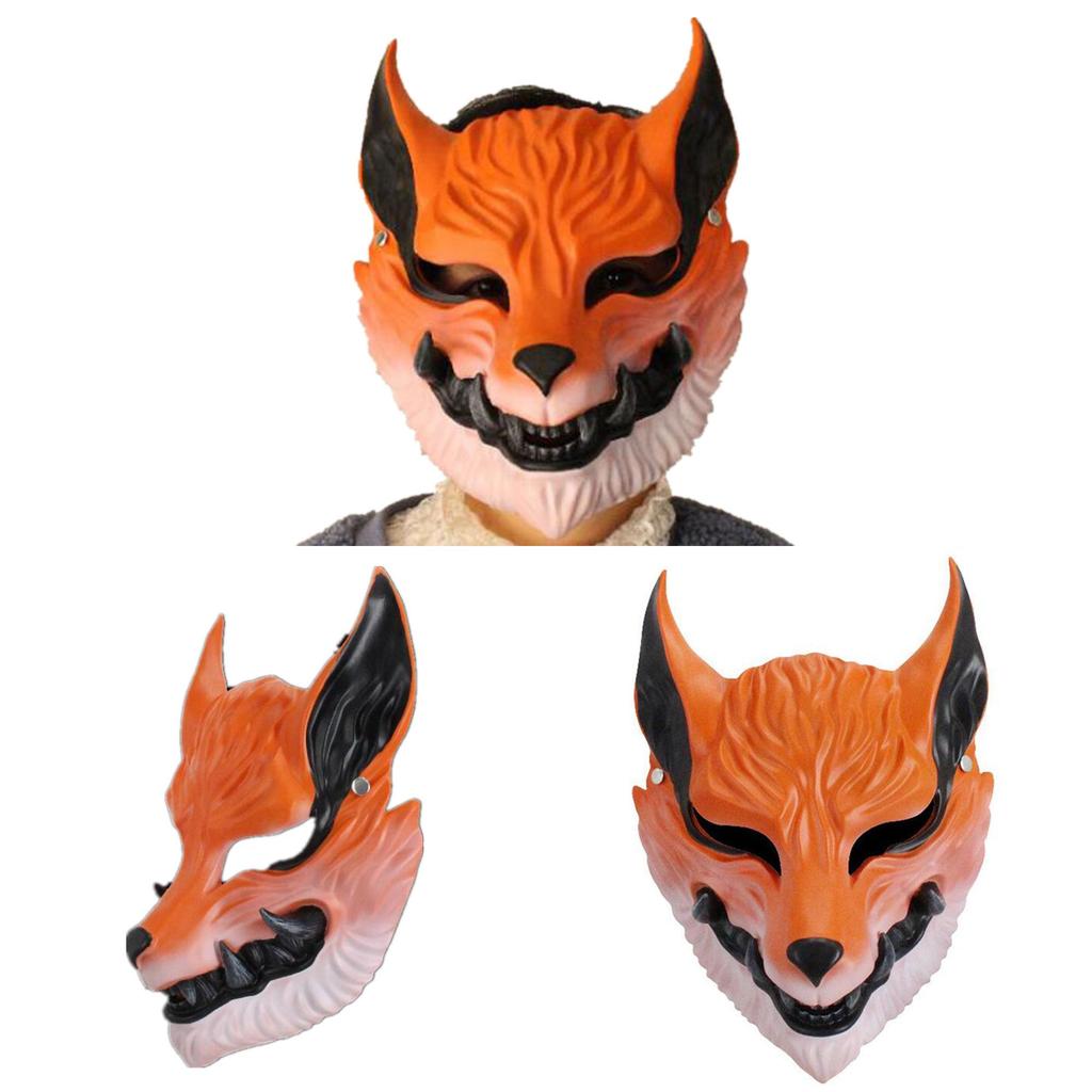 Naruto Kurama Nine Tails Fox Mask Resin Anime Mask For Cosplay And Party Use