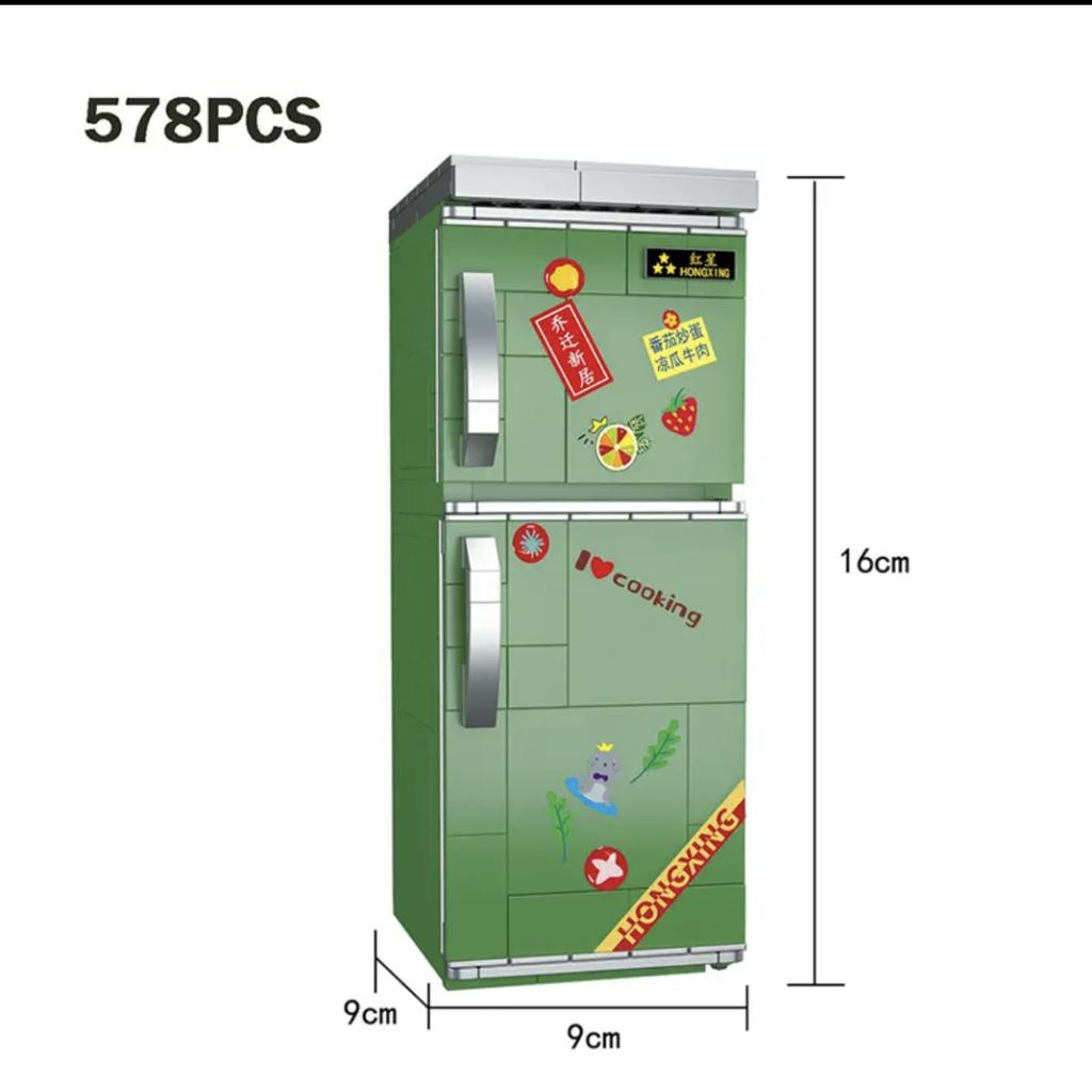 Городская мини-ретро бытовая техника, модель, строительные блоки, телевизор, холодильник, радио, MOC, игрушки, кирпичи, детский подарок на день рождения