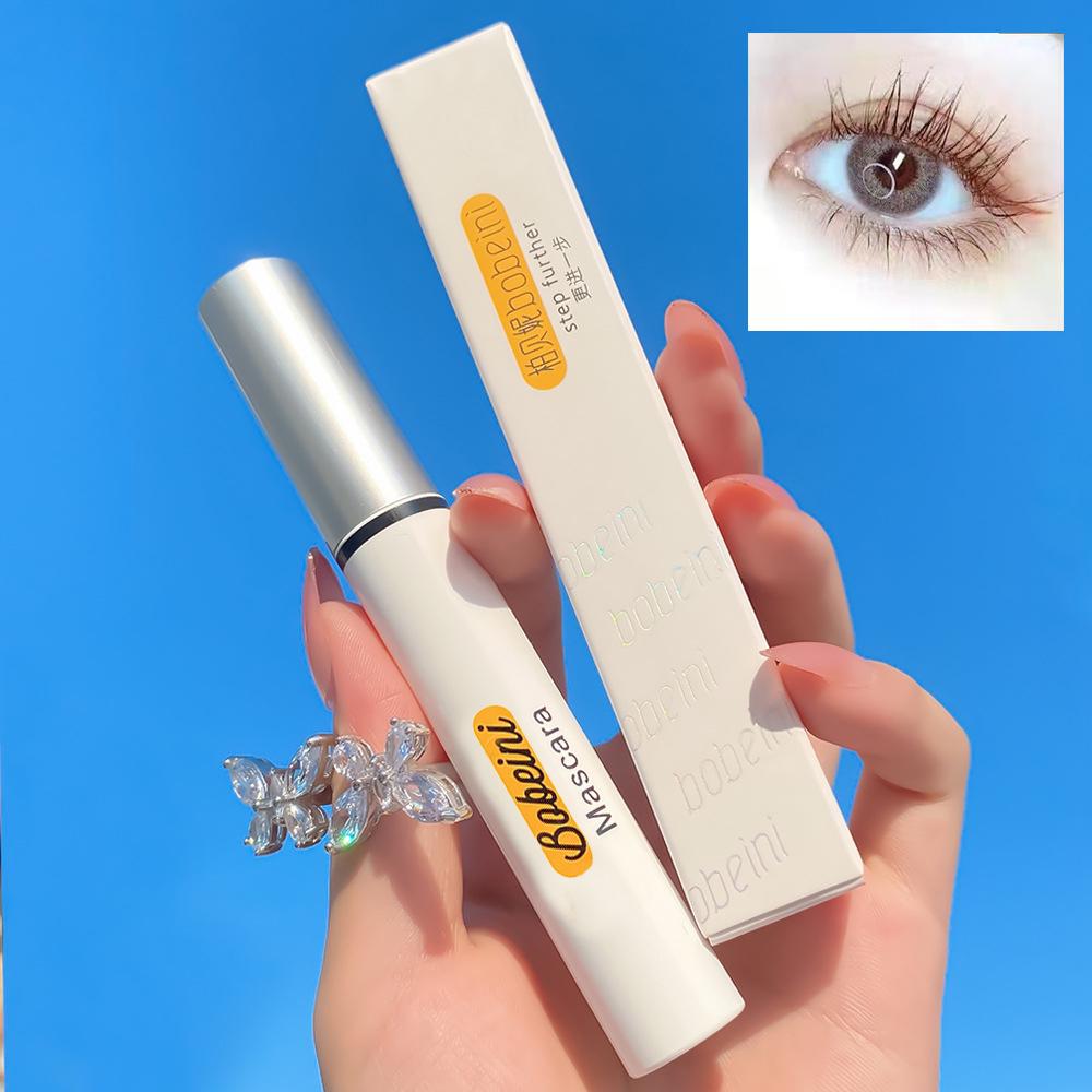 Красочная тушь для ресниц, водостойкая, длинная, толстая и вьющаяся, которую нелегко снять, макияж натуральный