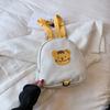 Adorable Cartoon Bear Canvas Backpack For Kids With Lightweight Comfort Design In Multiple Colors