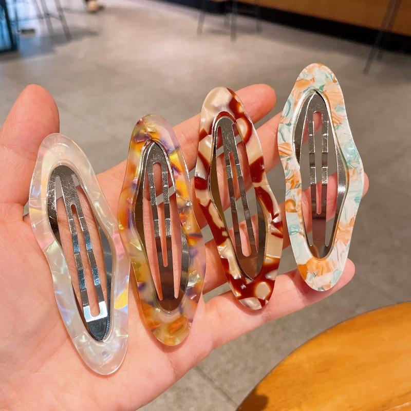 Новые Винтажные Геометрические Облачные Заколки для Волос с Боковой Челкой, Зажим BB, Сладкий Макияж, Заколки для Волос, Барретты, Головные Уборы, Аксессуары для Волос для Девочек и Женщин