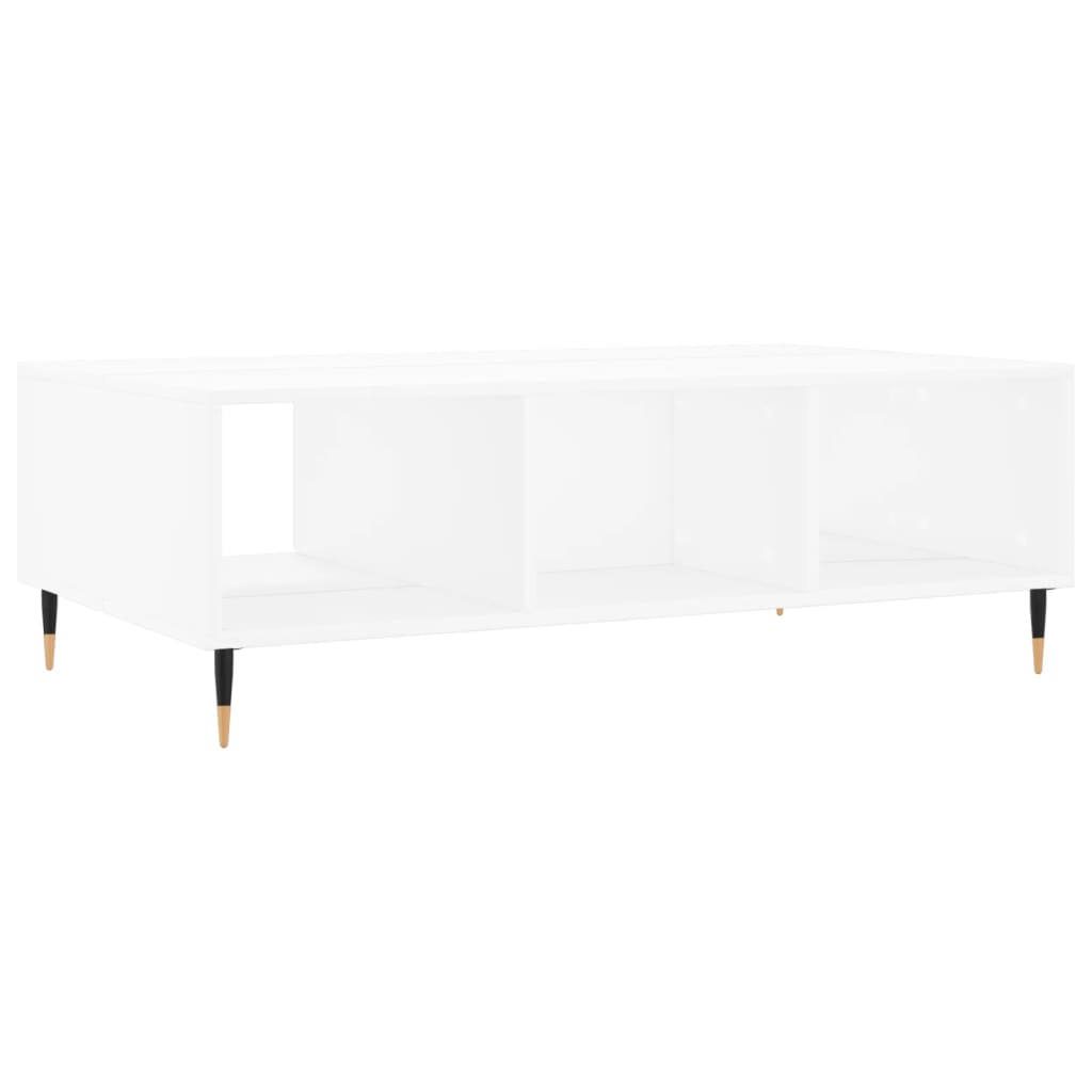 Coffee Table, White, 104x60x35 Cm, Wood-based Material