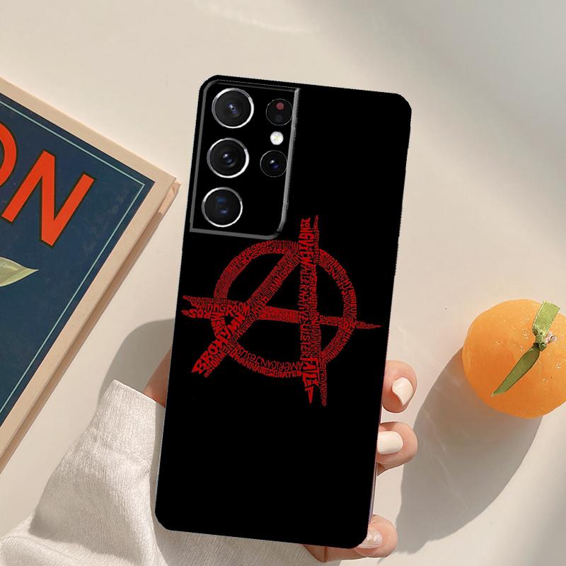 Символ Анархии Чехол для Телефона для Samsung Galaxy S22 S23 S21 Ultra S20 FE S8 S9 S10 Plus Note 10 20 Ultra Чехол
