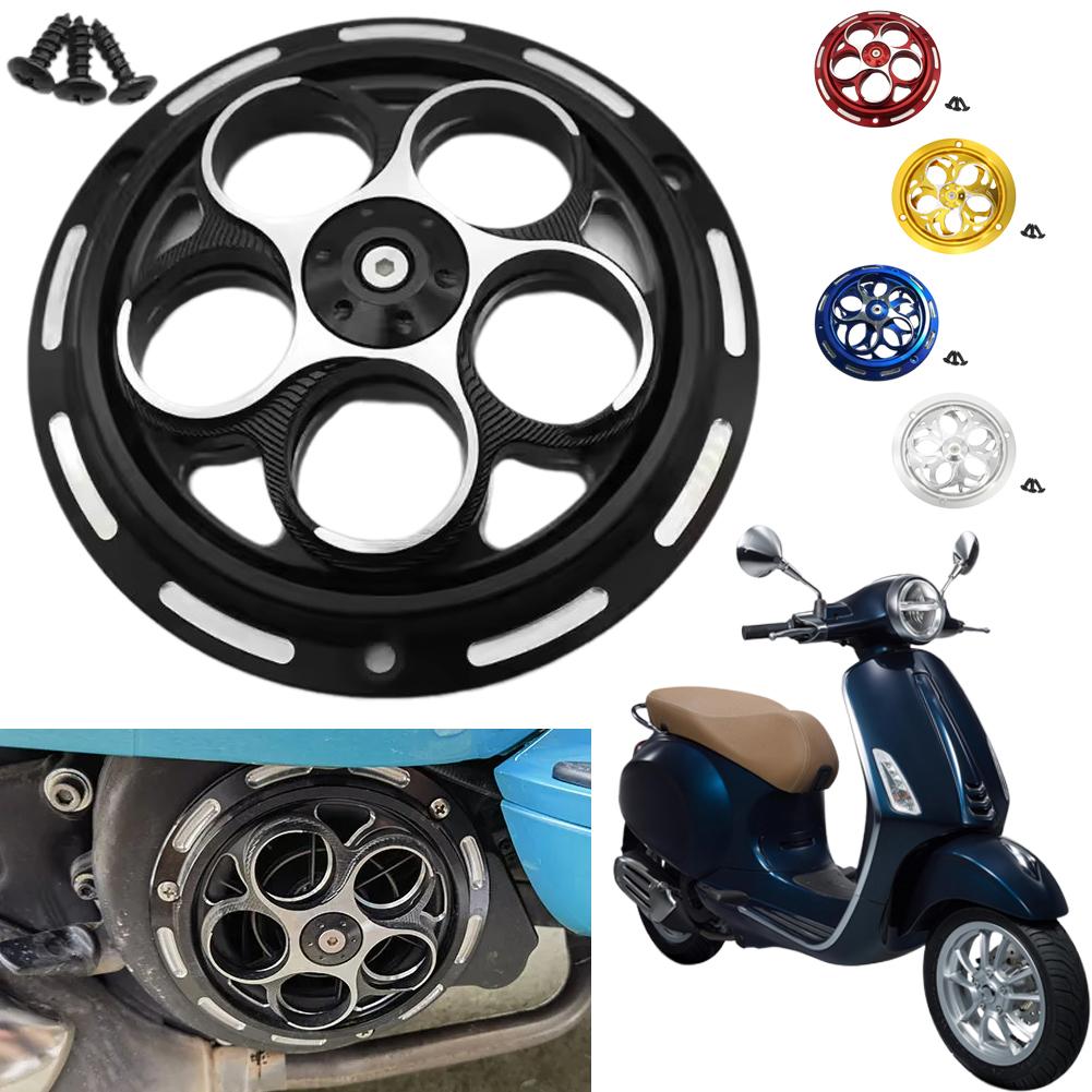 Алюминиевая вращающаяся крышка вентилятора охлаждения для Vespa Sprint Primavera 150 2013-2025 Мотоцикл CNC Радиатор двигателя Аксессуары для скутера