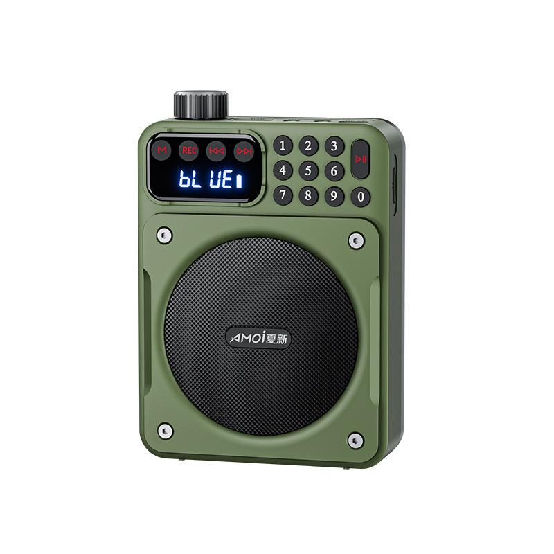 Мини Цифровое FM Радио HD Дисплей 76-108 МГц Радио Беспроводной Bluetooth 5.3 Динамик Портативный Усилитель Голоса с Слотом для TF-карты USB