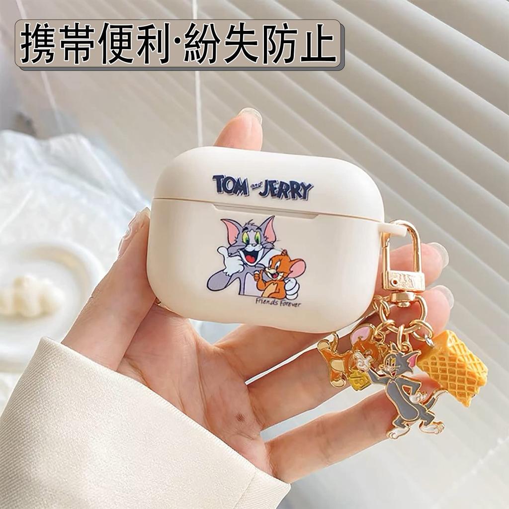 Ausrann Чехол для AirPods 3-го поколения Чехол для AirPods3 Чехол для AirPods 3-го поколения Персонаж Magsafe Совместимый с беспроводной зарядкой Том и Джерри Милый