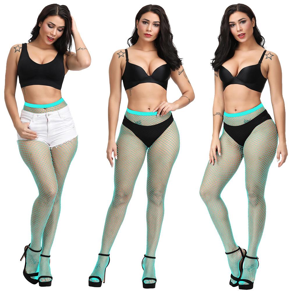 European and American style ultra-elastic plus-size fishnet pantyhose, unbreakable mesh, hot-selling item