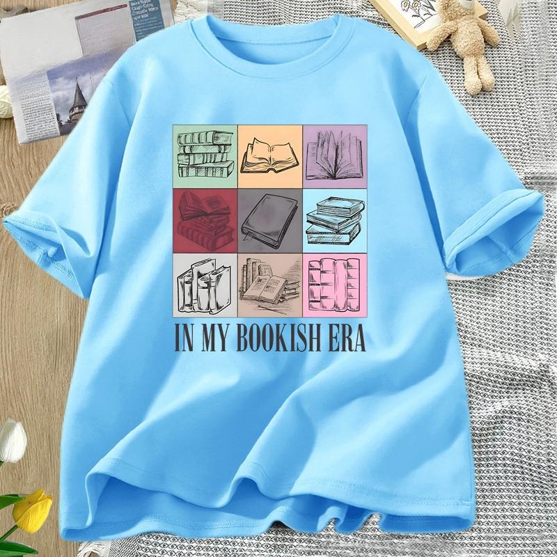 In My Bookish Era Tshirt Retro RoUnisexce Smut Reader Graphic Tshirts Book Lover Bookish T Shirt Summer Cotton WOMEN Clothes Tops