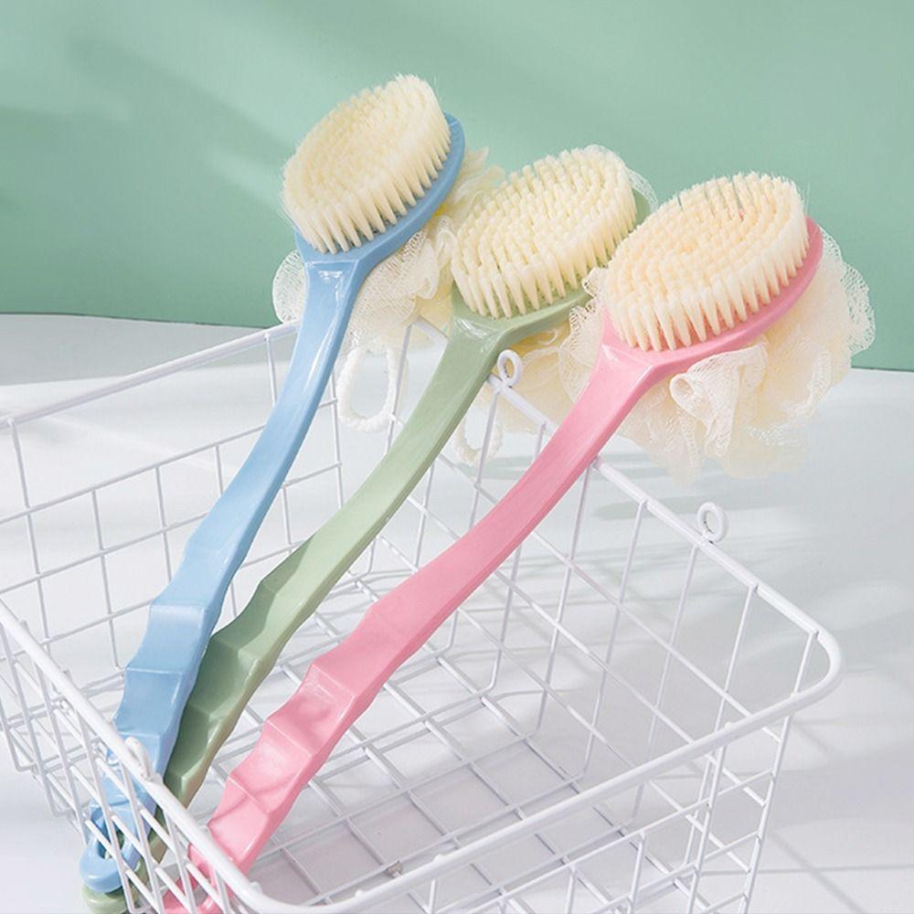 Gentle Long Handle Shower Massage Shower Brush Exfoliating Soft Bristle Bath Brush