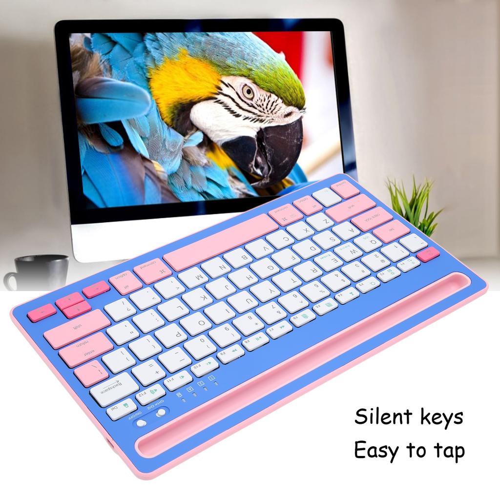 Wireless   Keyboard Rechargeable Ergonomics Silent Keys Tablet Keyboard for Phones