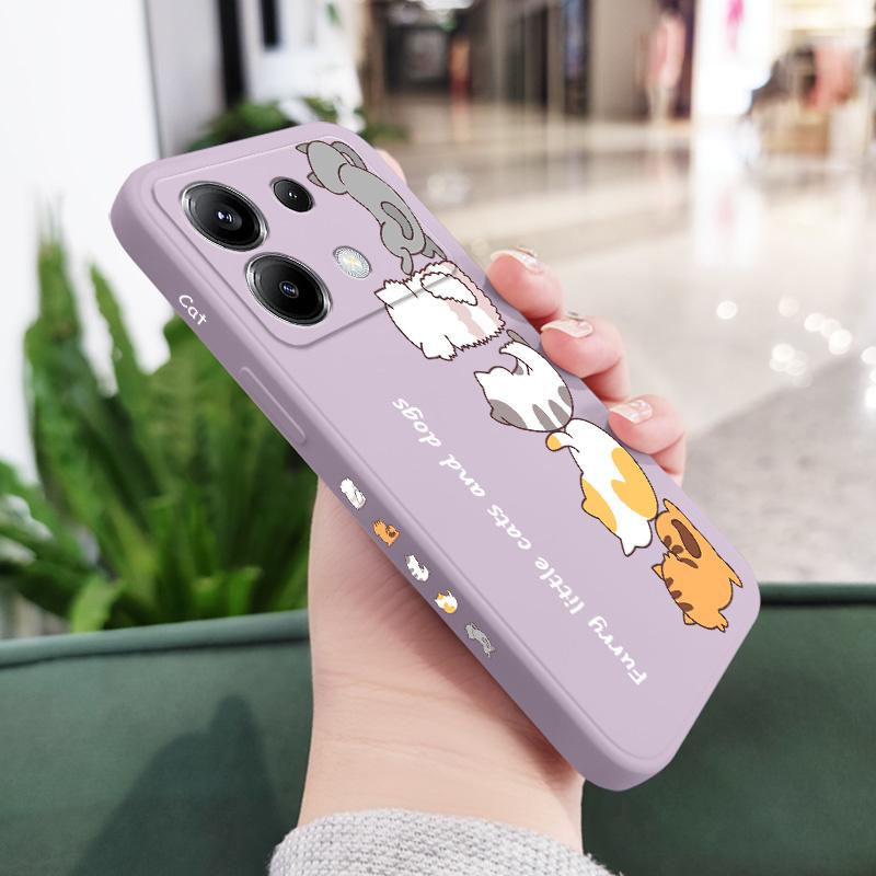 Плюшевый Чехол для Телефона Животное Для Xiaomi Poco F7 X7 X6 F6 M6 M5 M5S F5 X5 F4 X4 M4 F3 M3 X3 Pro Ultra 4G 5G GT Силиконовый Чехол