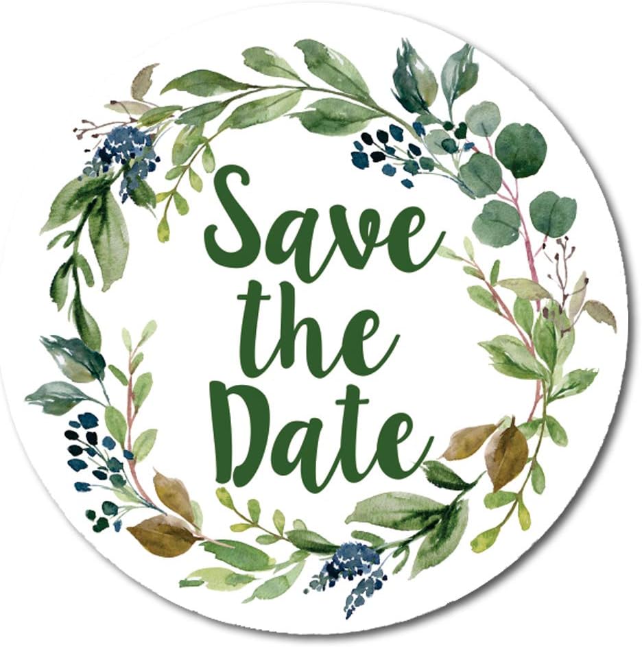 Darling Souvenir Round Glitter Background Save The Date Stickers 1,6-дюймовые конверты Seals-45