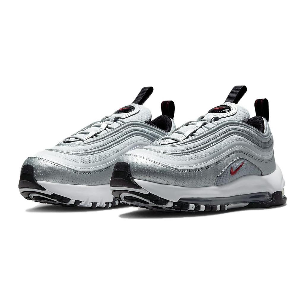 Nike Детские кроссовки Air Max 97 PS Silver Bullet 2023 металлик-серебристый университетский красный белый FB2963-001