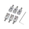 6Pcs Electronic Guitar String Saddles Adjustable Tremolo Bridge System Replacing Part Musical Instrument Replacement For