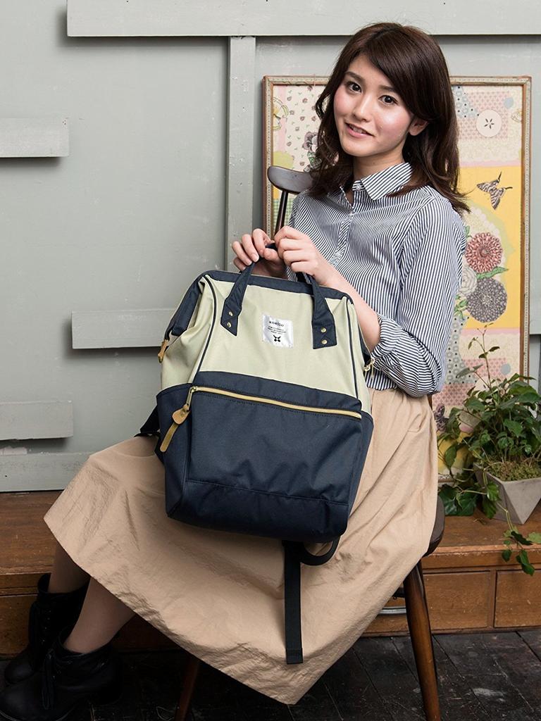 [Anello] Рюкзак большой вместимости с водоотталкивающей застежкой и застежкой, черный GU-B3013