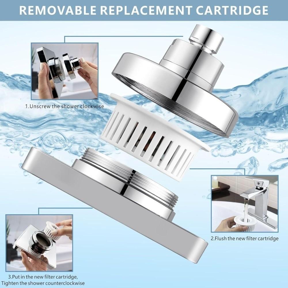 High Pressure Rainfall Shower Head Anti-Clogging Top Spray Shower Useful Rain Showerhead Shower