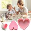 Heart Shaped Cake Mold Nonstick Silicone Baking Ice Cream Pudding Mousse Jelly Chocolate Easy Release Baking Mold for Valentine's Day Weddings
