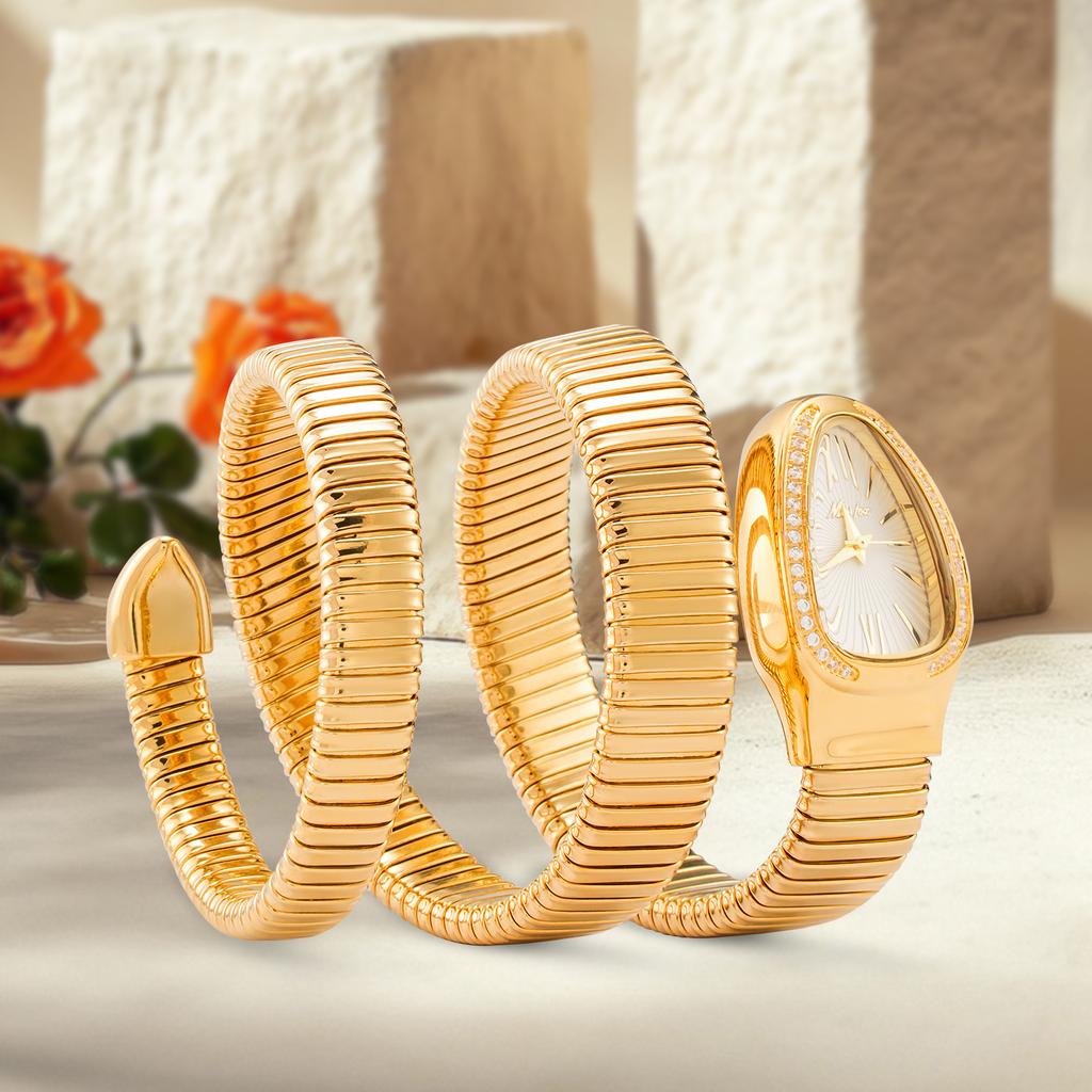 MISSFOX кварцевые часы популярные женские часысредние старинные маленькие модные элегантные высококачественные женские часы в форме змеи