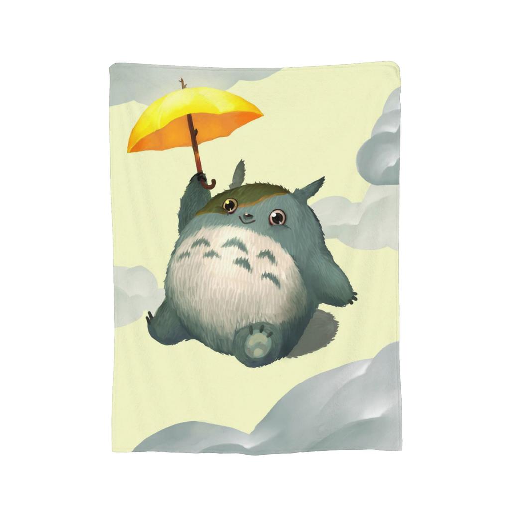 Anime Tonari No Totoro blanket Cover Fleece T-Totoros Cute Warm Throw blanket for Home Couch Bedroom Quilt