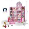 Детский ролевой замок, строительные блоки, кукольный домик, вилла, рождественский подарок