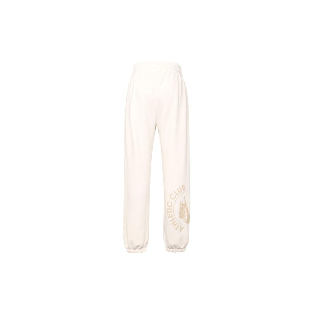 Nike Letter Embroidery Fleece Sports Pants Winter Women Bottoms White DQ9149-133