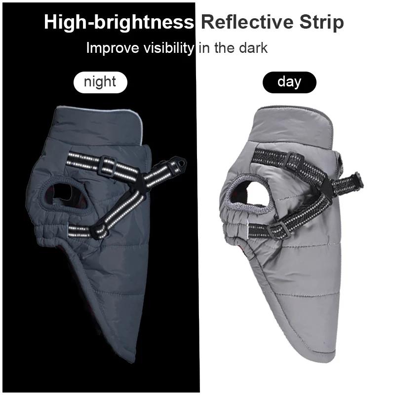 Одежда для собак, шлейка, водонепроницаемая куртка для собак, жилет, зимняя теплая одежда для собак, щенков, ши-тцу, чихуахуа, мопсов, пальто для французского бульдога