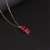 Элегантное нежное ожерелье с подвеской из натурального рубина, настоящие драгоценные камни, благородные украшения для женщин, подарки на день рождения и годовщину