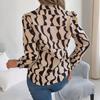 Women's Button Down Shirt Casual Long Sleeve Lapel Top Loose Printed Streetwear Clothing for Work Party Vacation Travel