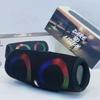 Портативный водонепроницаемый Bluetooth-динамик высокой мощности RGB с цветным светом беспроводной сабвуфер 360 стерео объемного звучания TWS FM Boom Box