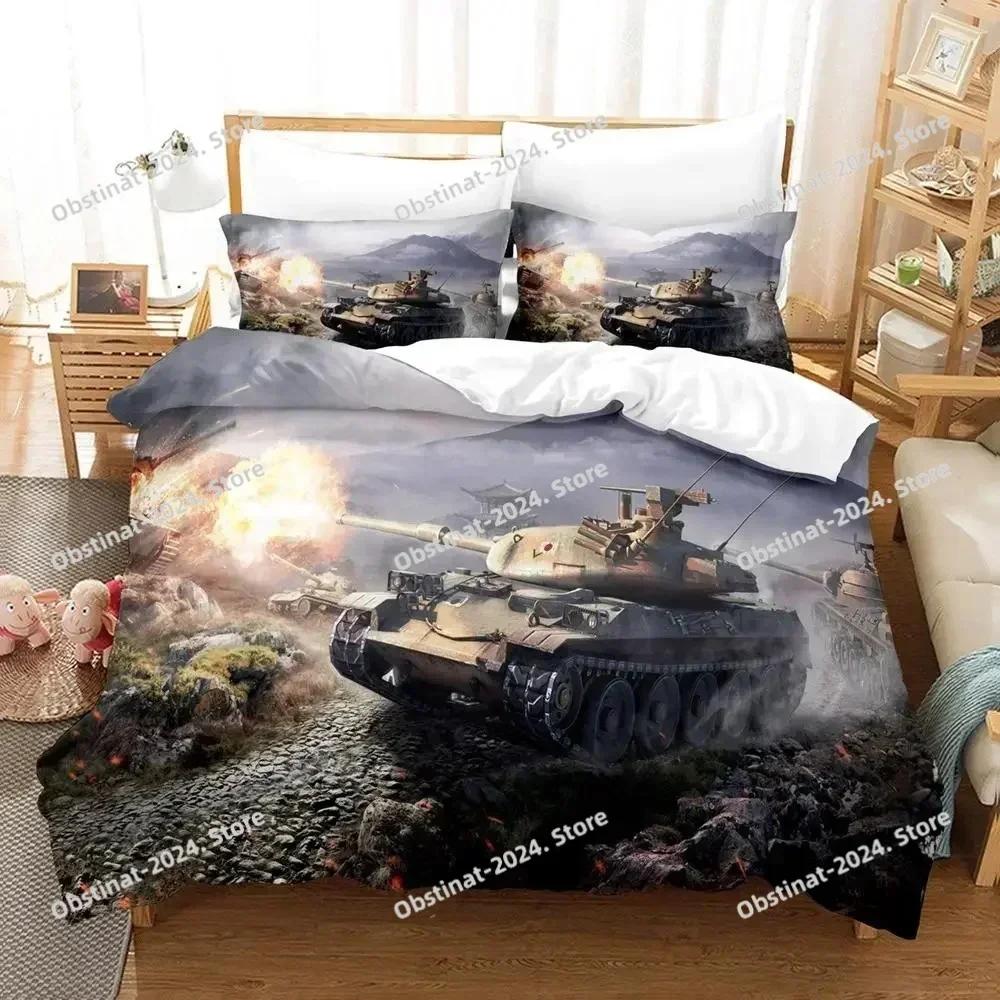 Пододеяльник Танк King Size Тема Войны Комплект Постельного Белья Покрытие для Одеяла Мотокросс для Мальчиков Мужчин Удобное Микрофибровое Покрытие для Одеяла