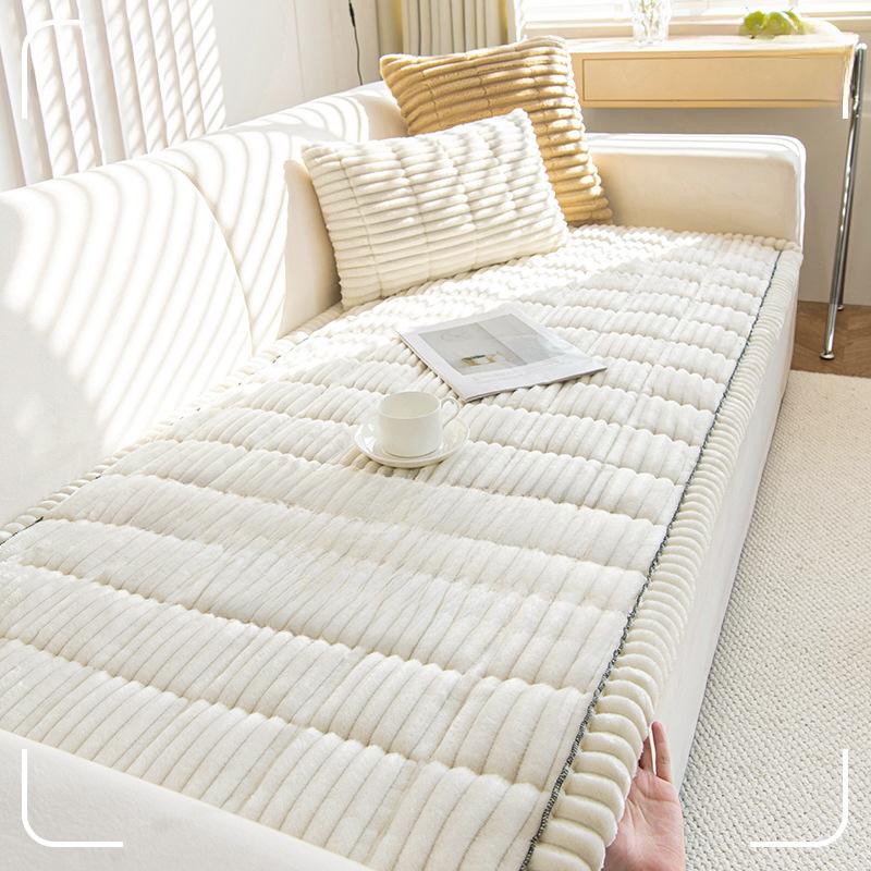 Вельветовая подушка для дивана, осенне-зимняя новая плюшевая подушка, простая современная нескользящая кожаная ткань для дивана