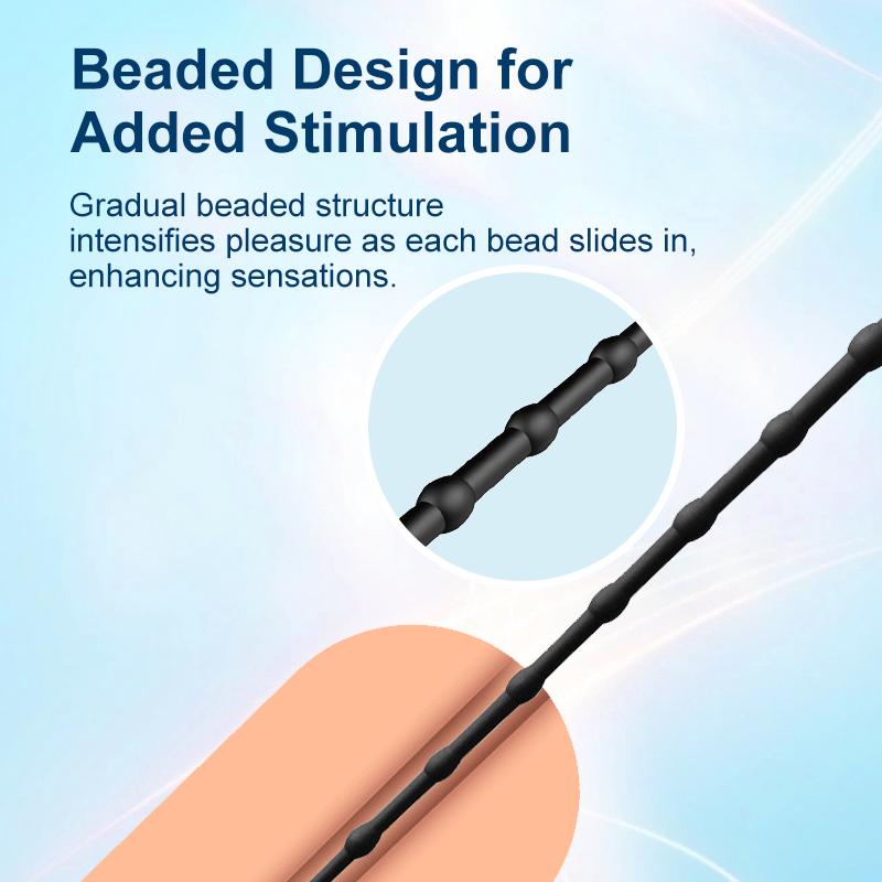 Мягкий силиконовый уретральный зонд для мужчин, тонкий гибкий дилататор для начинающих с гладким кончиком, легко чистить и хранить дискретно, секс-игрушка