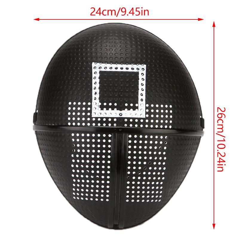 Маска для косплея Calamari Game, реквизит, босс, квадрат, круг, треугольник, узор, полнолицевые маски для вечеринок, ролевые игры, классический костюм