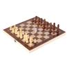 3 In 1 Chess Board Game Set Intellectual Growth Chess Checkers Set for Family Friends Wood 24 X
