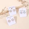 Titanium Steel Korean Light Luxury White Bai Xiahua Little Flower Earrings