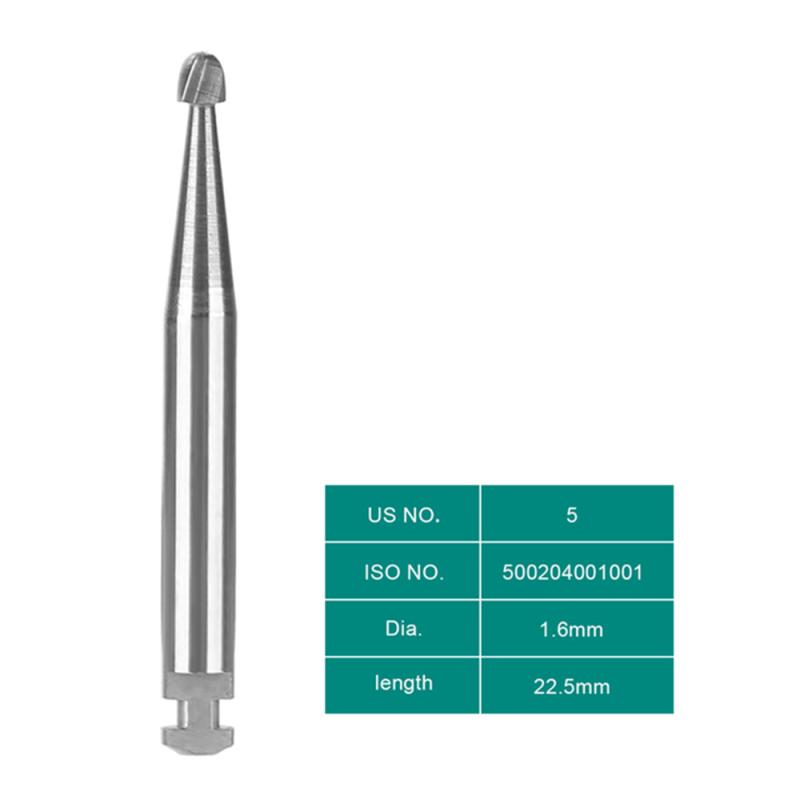 5 шт./коробка Стоматологические боры из карбида вольфрама Низкоскоростные Круглые Серия Ra Для зуботехнической лаборатории или клиники Диаметр хвостовика 2,35 мм Для стоматолога