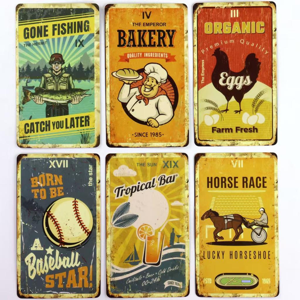 Колода Таро «Деревенская удача» 10,3*6 см, основанная на старинных объявлениях, представляющая обычную народную жизнь и ценности, 80 карт Райдера Уэйта